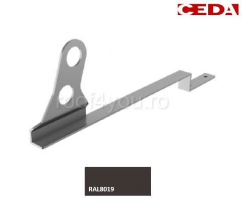 - Sistem invelitori si fatade - Consola parazapada dubla din aluminiu prevopsit  525mm, pentru tigla ceramica