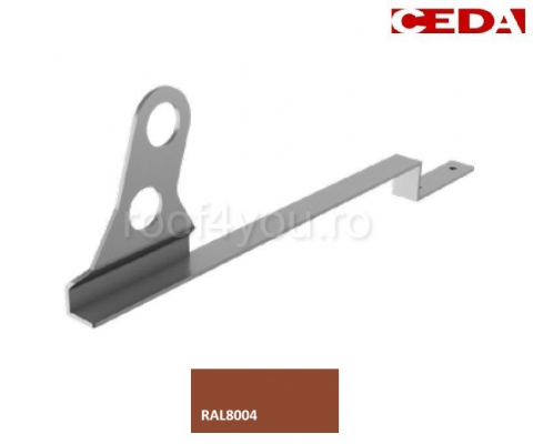 - Sistem invelitori si fatade - Consola parazapada dubla din aluminiu prevopsit  525mm, pentru tigla ceramica
