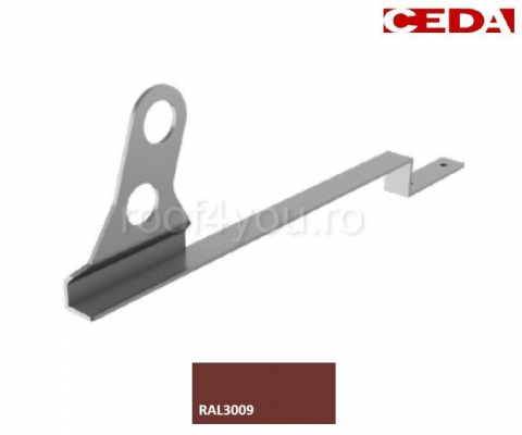 - Sistem invelitori si fatade - Consola parazapada dubla din aluminiu prevopsit  525mm, pentru tigla ceramica