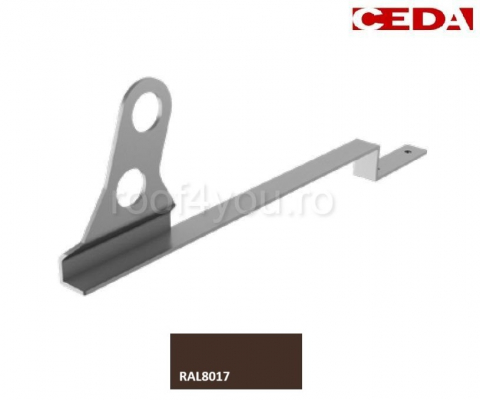 - Sistem invelitori si fatade - Consola parazapada dubla din aluminiu prevopsit  525mm, pentru tigla ceramica