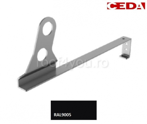 - Sistem invelitori si fatade - Consola parazapada dubla din aluminiu prevopsit,  pentru acoperis din tigla de pana la 52cm