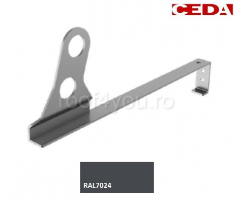 - Sistem invelitori si fatade - Consola parazapada dubla din aluminiu prevopsit,  pentru acoperis din tigla de pana la 52cm