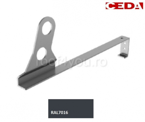 - Sistem invelitori si fatade - Consola parazapada dubla din aluminiu prevopsit,  pentru acoperis din tigla de pana la 52cm