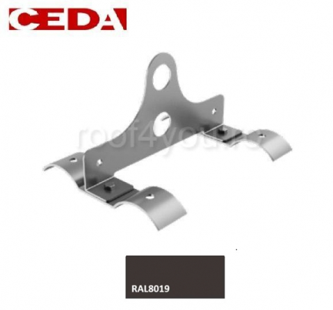 - Otel - Consola parazapada dubla din otel prevopsit pentru tabla cutata, 130/30 mm, Ral 7016, Ceda