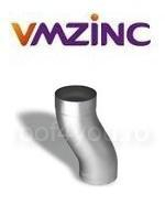 - Sisteme invelitori si fatade - Cot burlan pentru soclu circular Ø120 titan zinc natural VMZINC