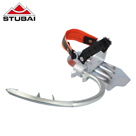 Crampoane de catarare pe stalpi cu curea textila si carlige 300 mm [1]