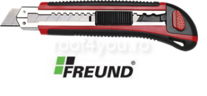 - Scule si utilaje - Cutter profesional premium rosu cu negru 160 mm Freund