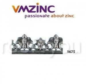 Decor brau - Decor standard VMZINC, inaltime 150 mm, lungime 990 mm, Model 1675
