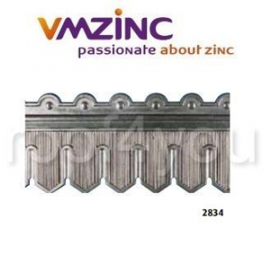 Decor brau - Decor standard VMZINC, inaltime 350 mm, lungime 1037 mm, Model 2834