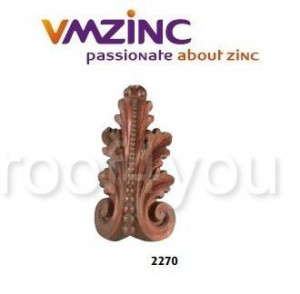 Ornamente aplicabile - Accesorii stantate: frunze, VMZINC, inaltime 720 mm, Model 2270