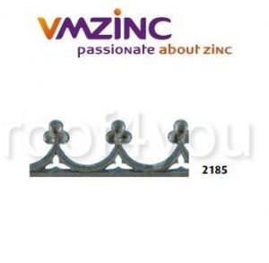 Gard ornamental - Decor standard VMZINC, inaltime 140 mm, lungime 1040 mm, Model 2185