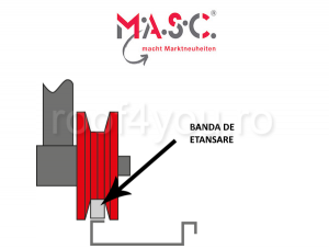DIspozitiv de aplicat banda de etansare MASC , cu rola suplimentare ,320 mm x 75 mm x 270 mm [1]