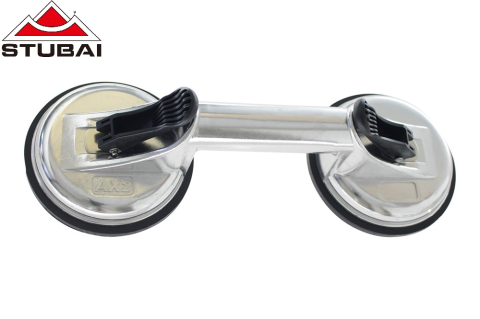 Unelte pentru constructii - Dispozitiv din aluminiu, cu ventuze duble pentru ridicarea materialelor netede