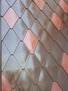 ECO-R line - solzi metalici din titan zinc Natural 0.65mm, model romboidali, 40buc/mp [5]