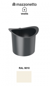 - Sisteme invelitori si fatade - Element de racord cu guler Ø100, Aluminiu Mazzonetto Vestis, RAL 9010
