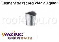 - Jgheaburi si burlane din titan zinc natural - Element de racord cu guler Ø120 titan zinc natural Vmzinc