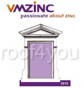 Lucarne - Fereastra lucarna standard VMZINC, golul de fereastra 0.90 x 0.60 m,  inaltime 1.46 m, latime 1.08, Model 3015