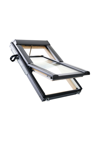 ROTO - Ferestre Designo R69G cu deschidere mediana, electrica, lemn