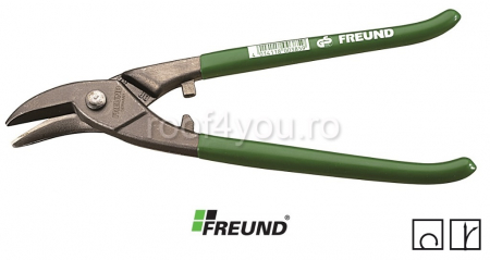 Foarfeci dreapta circulare - Foarfeca cu taietura pe dreapta verde 275mm Freund