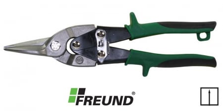 Foarfeci cu taiere dreapta - Foarfeca cu taietura pe dreapta verde HRC 58-60 250mm Freund