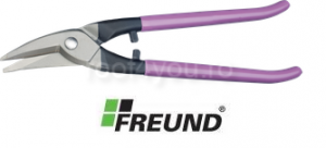 Foarfeci - Foarfeca cu taietura pe dreapta roz HRC 65 275mm Freund