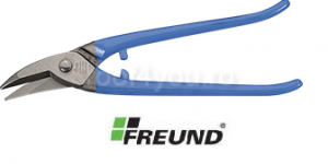 Foarfeci - Foarfeca cu taietura pe dreapta albastru HRC 59 250mm Freund