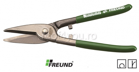 Foarfeci dreapta circulare - Foarfeca taiat tabla, dreapta, PVC, verde, Freund