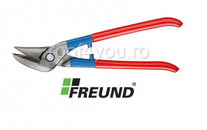 Foarfeci - Foarfeca taieri drepte pe stanga, 260 mm, PVC, rosu, Freund