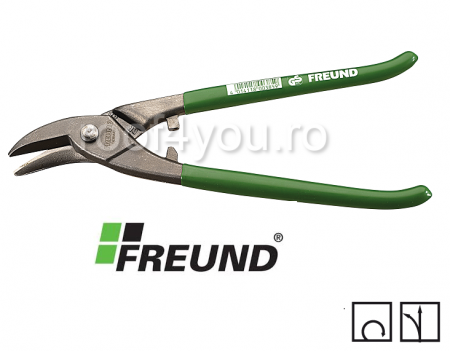 Foarfeci stanga circulare - Foarfeca tabla model stanga, 250 mm, Freund