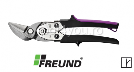 - Foarfeci - Foarfeca tabla taiere in linie dreapta sau la dreapta, lungime 260mm, max. 1,8mm titan zinc si 1,2mm otel prevopsit, Freund