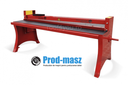 - Ghilotine - Ghilotina manuala pentru tabla 2050 mm / 1.2 mm GLT PROD-MASZ