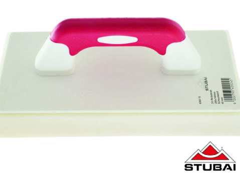 Unelte pentru constructii - Gletiera plastic pentru rostuit, cu tampon din cauciuc spongios 40 mm