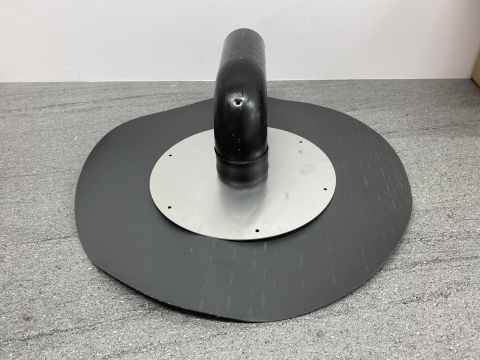 Invelitori plate in sistem EPDM - Gură de scurgere verticală cu cot îndoit la 90° AlphaThor