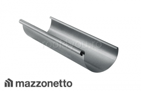 - Jgheaburi si burlane din tabla zincata - Jgheab semicircular Ø125, L=3m din tabla zincata 0.55