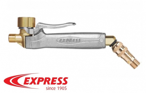 - Arzatoare pe gaz - Mâner metalic Express 640CR cu trăgaci și racord rapid pe cot rotativ pentru torțe de acoperiș