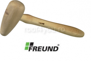 Ciocane cu cap din lemn - Ciocan cu cap rotund din lemn 50x110 mm Freund