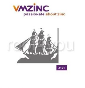 Ornamente de varf 2D - Ornament de varf standard VMZINC, inaltime 600 mm, Model 2151