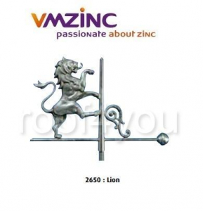 Ornamente de varf 3D - Ornament de varf 3D VMZINC, latime 690 mm, Model 2650