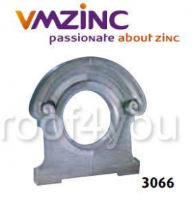 Bull's eye - Ornament lucarna standard "bull's eyes" VMZINC, golul de fereastra Ø 0.45 m,  inaltime 1.02 m, latime 1.02 m, Model 3066