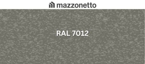 Otel prevopsit - Otel DX51 STUCCO, RAL 7012, rola 625mm, 0.6mm, 25/17 microni polyester