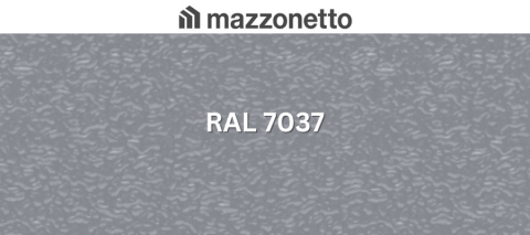 - Tabla din otel prevopsit - Otel DX51 STUCCO, RAL 7037, rola 1250mm, 0.55mm, 35/25 microni polyester