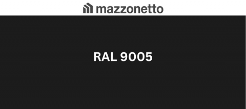 - Tabla din otel prevopsit - Otel DX51, RAL 9005, rola 625mm, 0.6mm, 25/17 microni polyester