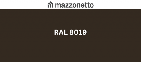 - Tabla din otel prevopsit - Otel DX51, RAL 8019, rola 625mm, 0.55mm, 35/25 microni polyester