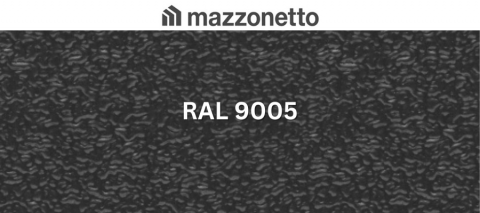 - Tabla din otel prevopsit - Otel DX51 STUCCO, RAL 9005, rola 1250mm, 0.6mm, 25/17 microni polyester