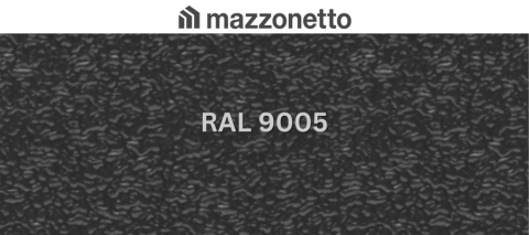 - Tabla din otel prevopsit - Otel DX51 STUCCO, RAL 9005, rola 1000mm, 0.55mm, 25/25 microni polyester