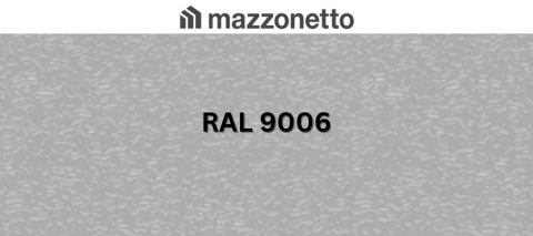 - Tabla din otel prevopsit - Otel DX51 STUCCO, RAL 9006, rola 1000mm, 0.6mm, 25/17 microni polyester
