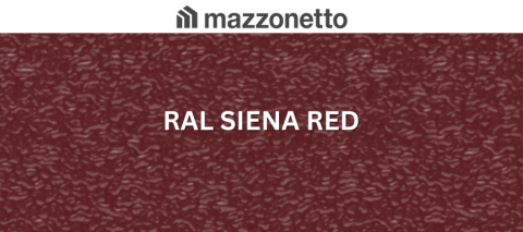 Otel prevopsit - Otel DX51 STUCCO, RAL SIENA RED, rola 1000mm, 0.6mm, 25/17 microni polyester