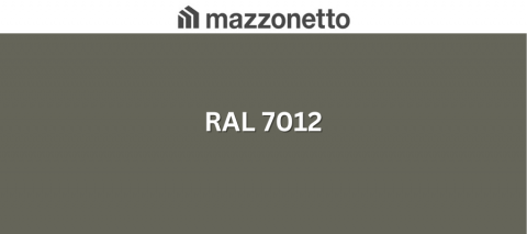 Otel prevopsit - Otel DX51, RAL 7012, rola 1000mm, 0.6mm, 25/17 microni polyester