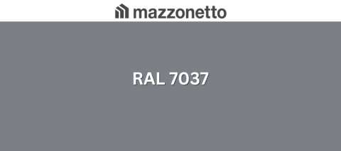 - Tabla din otel prevopsit - Otel DX51, RAL 7037, rola 1250mm, 0.55mm, 35/25 microni polyester