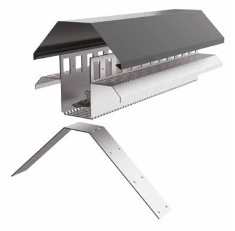 Ventilatii metalice - Profil coama ventilata, L=2000mm